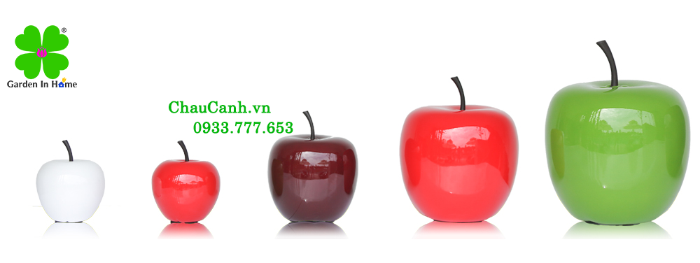 Trái táo giả trang trí nội ngoại thất với nhiều màu sắc bắt mắt 