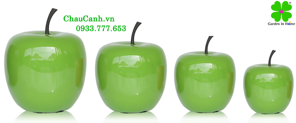 Trái táo giả cao cấp trang trí nội ngoại thất sang trọng chất liệu nhựa composite bền đẹp